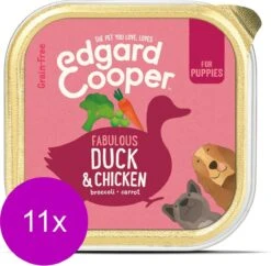 11x Edgard & Cooper Kuipje Vers Vlees Puppy Hondenvoer Eend - Kip 150 Gr -Hond Benodigdheden 1200x1174 6