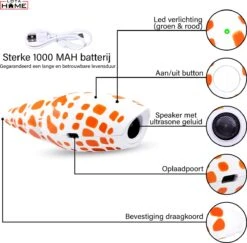 Merkloos LotaHome - Anti Blaf Apparaat - Hondentrainer Voor Binnen En Buiten - Bereik Tot 15 Meter - Diervriendelijk - Zonder Schok - Ultrasone - Voor Alle Honden - Inclusief Clicker -Hond Benodigdheden 1200x1179 5
