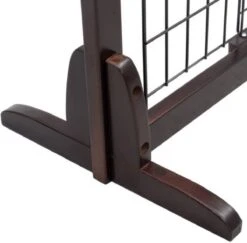 Hondenhek - Traphekje Hond - Traphekje Zonder Boren - Traphekje - BxH 161-97 X 53 Cm - Koffiebruin -Hond Benodigdheden 1200x1182 6