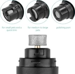 Navaris Elektrische Nagelvijl Voor Huisdieren - Met Diamanten Vijlkop - Voor Honden, Katten En Konijnen - Ook Voor Vogelsnavels - Draadloos 9 Navaris Elektrische Nagelvijl Voor Huisdieren - Met Diamanten Vijlkop - Voor Honden, Katten En Konijnen - Ook Voor Vogelsnavels - Draadloos -Hond Benodigdheden 1200x1184 5