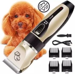 Merkloos Professionele Dierentondeuse - Scheerapparaat Voor Honden En Katten - Trimmer - 4 Opzetstukken - Oplaadbaar - Draadloos - Stil - Verschillende Haar En Vachtlengtes - Haartrimmer - Hondentrimmer - Honden Trimmer - Honden Knippen - Haren Knippen -Hond Benodigdheden 1200x1186 5