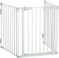 PawHut Afschermhek Voor Honden Veiligheidshek Hondenhek 3 Elementen Kunststof Wit D06-100V01 -Hond Benodigdheden 1200x1187 8