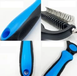 Merkloos 2 Zijdige Ondervacht Hondenkam - Hondenborstel Kortharig/Langharig - Kattenkam - Klittenkam Kat/Hond - Kattenborstel - 10 Cm. -Hond Benodigdheden 1200x1189