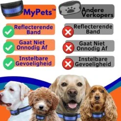 MyPets™ Anti-blafband - Anti Blaf Apparaat - Voor Kleine Honden En Grote Honden - Diervriendelijk - Opvoedingshalsband - Trainingshalsband - 2022/2023 Versie - Inclusief Batterijen -Hond Benodigdheden 1200x1194 9
