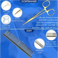 Scharenset Hond - 8-Delige Scharenset - Hondenschaar - Trimset - Trimschaar Voor Honden - Huisdier Knipset - Effileerschaar Hond - Goud -Hond Benodigdheden 1200x1196 7