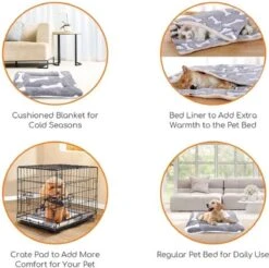 Nobleza Benchkussen - Dierenkussen - Hondenkussen - Kattenkussen - Benchmat - Dierenmat - Hondenmat - Kattenmat - Grijs - Maat S -Hond Benodigdheden 1200x1197 15