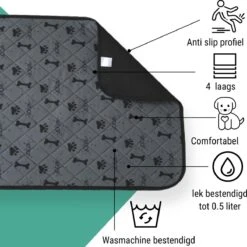 Jooba Puppy Training Pads - Wasbare Puppy Pads 2 Stuks - Hondentoilet - 70x50cm - Puppy -Hond Benodigdheden 1200x1198 20