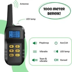 Anti Blafband Met Afstandsbediening - Blafband Voor Honden - Anti Blaf Apparaat Zonder Schok - Twee In Een Trainingshalsband -Hond Benodigdheden 1200x1198 21