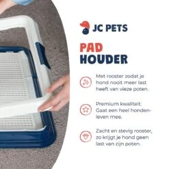 JC Pets Premium Pad Houder Met Rooster - Inclusief 20 Puppy Training Pads - Hondentoilet - Zindelijkheidstraining Hond -Hond Benodigdheden 1200x1200 1050