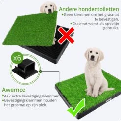 AWEMOZ Hondentoilet Kunstgras - Met 2 Matten En Opvangbak - 64x52x7,5cm - Puppy Pads - Zindelijkheidstraining Hond - Training Pads - Indoor / Outdoor Honden Toilet 14 AWEMOZ Hondentoilet Kunstgras - Met 2 Matten En Opvangbak - 64x52x7,5cm - Puppy Pads - Zindelijkheidstraining Hond - Training Pads - Indoor / Outdoor Honden Toilet -Hond Benodigdheden 1200x1200 1059
