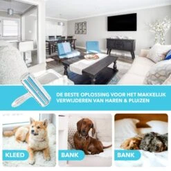 RX Goods Pluizen En Haren Verwijderaar Met Schoonmaakborstel - Kleding Borstel & Roller – Huisdier -Hond Benodigdheden 1200x1200 107