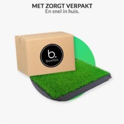 Merkloos Hondentoilet Kunstgras Met Bak - Indoor Dierentoilet - Uitneembare Opvangbak - Puppy Training Pets - Outdoor/Balkon/Tuin/Indoor Toilet - 50x64 Cm -Hond Benodigdheden 1200x1200 1105