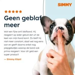 Simmy Anti Blafband - Diervriendelijke Opvoedingshalsband - Zwart En Blauw - Diervriendelijk - Zonder Schok - Anti Blaf Band Voor Grote En Kleine Honden -Hond Benodigdheden 1200x1200 1173