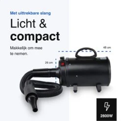 Vivid Green Waterblazer Met 3 Opzetstukken - Hondenfohn - Voor Honden - Met Geluiddemper - 2800W -Hond Benodigdheden 1200x1200 12