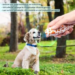 Merkloos LotaHome - Anti Blaf Apparaat - Hondentrainer Voor Binnen En Buiten - Bereik Tot 15 Meter - Diervriendelijk - Zonder Schok - Ultrasone - Voor Alle Honden - Inclusief Clicker -Hond Benodigdheden 1200x1200 1225
