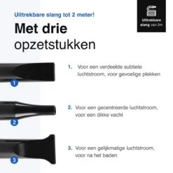 Vivid Green Waterblazer Met 3 Opzetstukken - Hondenfohn - Voor Honden - Met Geluiddemper - 2800W -Hond Benodigdheden 1200x1200 14