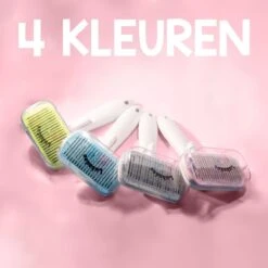 Lubadoo® - Kattenborstel - Hondenborstel - Kattenkam - Kattenhaar - Hondenhaar - Huisdierhaar Verwijderaar - Haarverwijderaar Voor Huisdieren - Langharig - Kortharig - Roze -Hond Benodigdheden 1200x1200 172