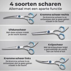 VoordeelShop 7-Delige Huisdier Knipset Met Etui - Trimmen Hond - Honden Schaar - Effileerschaar Hond - Huisdier Trimmer - Huisdier Knippen - Knipschaar Haar - Haar Schaar - Kapper - Kapperset - Scharenset -Hond Benodigdheden 1200x1200 273