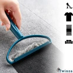 |Twinza®| Pluizenverwijderaar - Ontpluizer - Draagbare - Haarverwijderaar - Lint Remover - Verwijdert Pluisjes - Voor Tapijt - Wollen Kleding - Hondenhaarverwijderaar - Huisdieren -Hond Benodigdheden 1200x1200 373