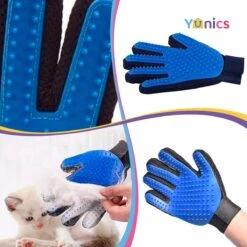 YUNICS® Dieren Handschoen - Haarverwijderaar Voor Huisdieren - Kattenborstel - Hondenborstel - Hondenkam - Kattenhaarverwijderaar - Blauw -Hond Benodigdheden 1200x1200 4
