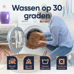 Happysnoots Hondenmand Met Rits - 80cm - Hondenbed - Donut Dog Bed - Fluffy - Grijs - Wasbaar -Hond Benodigdheden 1200x1200 581