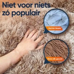 Happysnoots Hondenmand Met Rits - 80cm - Hondenbed - Donut Dog Bed - Fluffy - Grijs - Wasbaar -Hond Benodigdheden 1200x1200 582