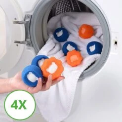 Merkloos Wasdrogerbollen - Haarverwijderaar Huisdieren - Haarvanger Wasmachine - Wasbollen - Drogerbollen - 4 Keer -Hond Benodigdheden 1200x1200 6