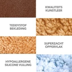 PrimePlus Hondenkussen XL Bruin/Cognac - 120x80x10 CM - Zacht En Luxe Hondenmand - Hondenbed - Hondenmat - Orthopedisch Hondenkussens -Hond Benodigdheden 1200x1200 672