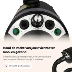 Captain Pup's Professionele Hondenföhn Met 4 Opzetstukken - Bijgeleverde Hondenborstel - Waterblazer Voor Honden - Zwart -Hond Benodigdheden 1200x1200 7