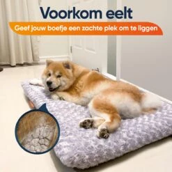 Happysnoots Hondenkussen 70 X 50cm - Hondenbed - Donut Dog Bed - Fluffy - Grijs - Wasbaar -Hond Benodigdheden 1200x1200 709