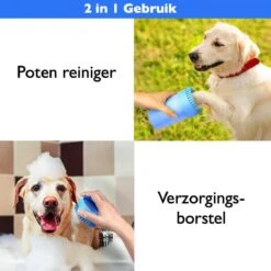 Merkloos 2 In 1 Hondenpoten Reiniger - Hondenborstel - Borstel Hond / Kat - Hondenpoot Reiniger - Huisdier Poot Wassen - Borstel - Hondenverzorging - Verzorging Hond - Honden Wassen - Schoonmaak Borstel - Kattenborstel -Hond Benodigdheden 1200x1200 8