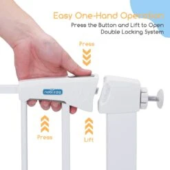 Nobleza 47B4V - Hondenhek - Metaal - H76 X L75-82 Cm - Wit -Hond Benodigdheden 1200x1200 848