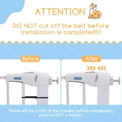 Nobleza 47B4V - Hondenhek - Metaal - H76 X L75-82 Cm - Wit -Hond Benodigdheden 1200x1200 850