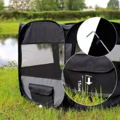 Meisterpet - XXL Opvouwbare Puppyren - 130 X 130 X 60 Cm - Met Gratis Dieren Verzorging Set T.w.v. €19.99 -Hond Benodigdheden 1200x1200 858