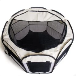 Dogs&Co Puppyren Opvouwbaar Grijs 90x90x60cm In Handige Draagtas -Hond Benodigdheden 1200x1200 874