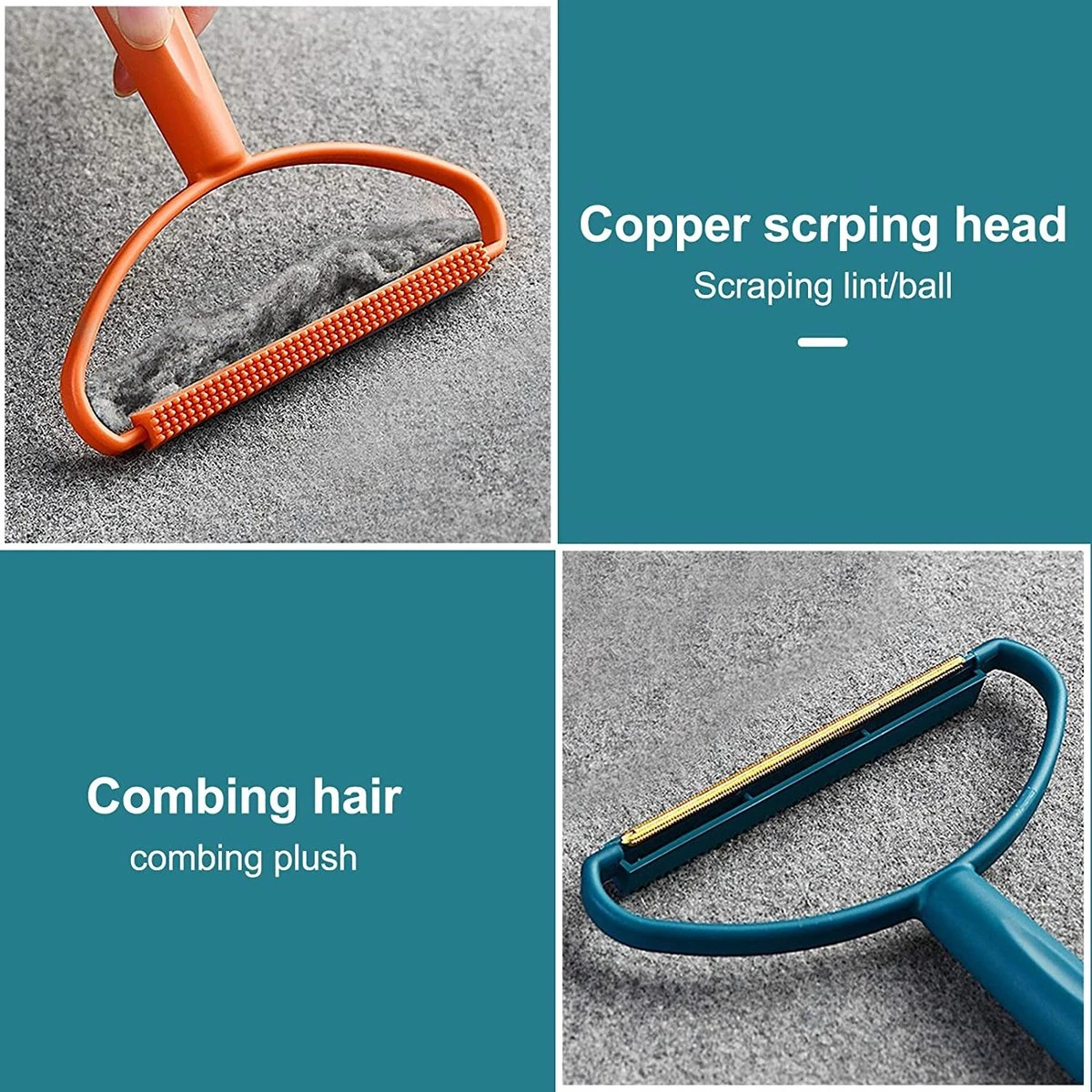 Doodadeals® | Huisdierhaar Verwijderaar | Kattenhaar Verwijderaar | Tapijt, Meubels En Jas | Blauw Of Oranje | 1 Stuk 4 Doodadeals® | Huisdierhaar Verwijderaar | Kattenhaar Verwijderaar | Tapijt, Meubels En Jas | Blauw Of Oranje | 1 Stuk - Afbeelding 4