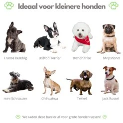 Paws & Claws - Hondenhek –Deurhekje - Dog Barrier - 154,5 X 61 Cm - Opvouwbaar - Zwart -Hond Benodigdheden 1200x1200 918