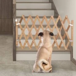 Houten Traphekje Harmonica | Traphekje Hond & Huisdieren | Extra Stevig | Inklapbaar | Met Klembevestiging | Deurhek Accordeon | Deurhekje | Hondenhek | Huisdier Hekje | Traphekje Houten -Hond Benodigdheden 1200x1200 923