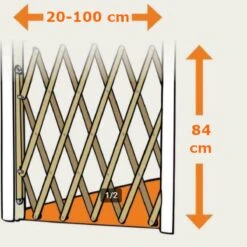 Houten Traphekje Harmonica | Traphekje Hond & Huisdieren | Extra Stevig | Inklapbaar | Met Klembevestiging | Deurhek Accordeon | Deurhekje | Hondenhek | Huisdier Hekje | Traphekje Houten -Hond Benodigdheden 1200x1200 924