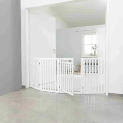 Trixie Hondenhek Met Deur Wit - 60-160 X 81 CM -Hond Benodigdheden 1200x1200 974