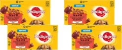 Pedigree Senior In Gelei Honden Natvoer - Vlees En Gevogelte In Gelei - 48 X 100 Gr -Hond Benodigdheden 1200x490 1