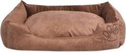 VidaXL Hondenbed Kussen PU-kunstleer Maat S Beige -Hond Benodigdheden 1200x495