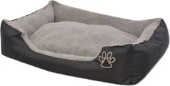 VidaXL Hondenbed Met Gewatteerd Kussen Maat S Zwart -Hond Benodigdheden 1200x606