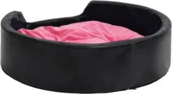 VidaXL Hondenmand 69x59x19 Cm Pluche En Kunstleer Zwart En Roze -Hond Benodigdheden 1200x654