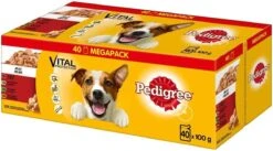 Pedigree Nat Hondenvoedsel 40 Zakjes Van 100gr = 4 Kg Nat Hondenvoer -Hond Benodigdheden 1200x668 1