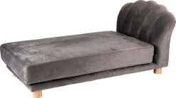 Maxxpro Katten- En Hondenbank - Grijs - Verhoogd Met Houten Poten - Fluweel Materiaal - 90 X 44 X 34 Cm - Huisdieren Tot 80 KG -Hond Benodigdheden 1200x671