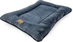 Topmast Soft Pluche Benchmat - Comfort Benchkussen - Grijs - Small - 61 X 46 X 6 Cm - Voor Honden - Hondenkussen