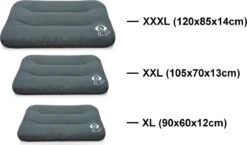 Hondenkussen XXXL -Donkergrijs - 85 X 120 X 14 -Hond Benodigdheden 1200x705