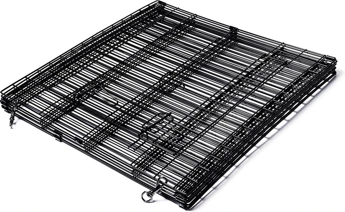 Topmast Puppyren Uitvouwbaar - Zwart - 560 Cm Omtrek - 60 Cm Hoog - Opvouwbaar XL - Hondenren 2 Topmast Puppyren Uitvouwbaar - Zwart - 560 Cm Omtrek - 60 Cm Hoog - Opvouwbaar XL - Hondenren - Afbeelding 2