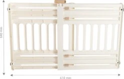 Iris Ohyama Huisdier Bariere PBR-600 - Kunststof - Wit/Beige - Uitschuifbaar -Hond Benodigdheden 1200x774 2